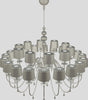 Lampadario-Contemporaneo-Eva-In-Plastica-Grigio-Scuro-Alluminio-30-Luci