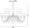 Lampadario-Contemporaneo-Eva-In-Plastica-Grigio-Scuro-Alluminio-30-Luci
