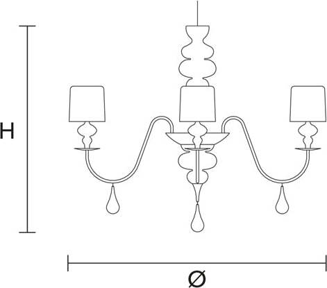 Lampadario-Contemporaneo-Eva-In-Plastica-Verde-Alluminio-5-Luci