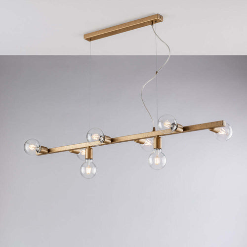 Lampadario-Contemporaneo-Fabian-Oro-8-Luci-E27