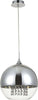 Lampadario-Contemporaneo-Fermi-Metallo-Nichel-1-Luce-Diffusori-Vetro-Trasparente