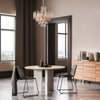 Lampadario-Contemporaneo-Flare-Metallo-Oro-8-Luci-Diffusori-Vetro