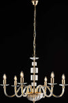 Lampadario-Contemporaneo-Franz-Cristallo-Oro-6-Luci-E14