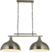Lampadario-Contemporaneo-Fusione-Acciaio-Argento-2-Luci-E27