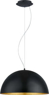 Lampadario-Contemporaneo-Gaetano-1-Luce-Acciaio-Nero-E-Oro
