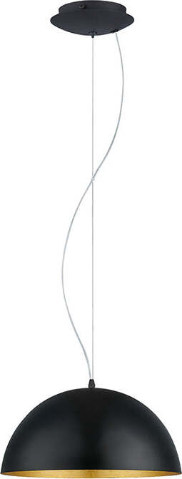 Lampadario-Contemporaneo-Gaetano-1-Piccolo-1-Luce-Acciaio-Nero-E-Oro