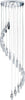 Lampadario-Contemporaneo-Ghiaccio-Scolpito-Acciaio-Cromo-Vetro-G4-1,5X20W
