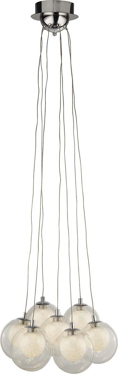 Lampadario-Contemporaneo-Grappolo-Acciaio-Cromo-Vetro-Bianco-Led-2,5W-3000K