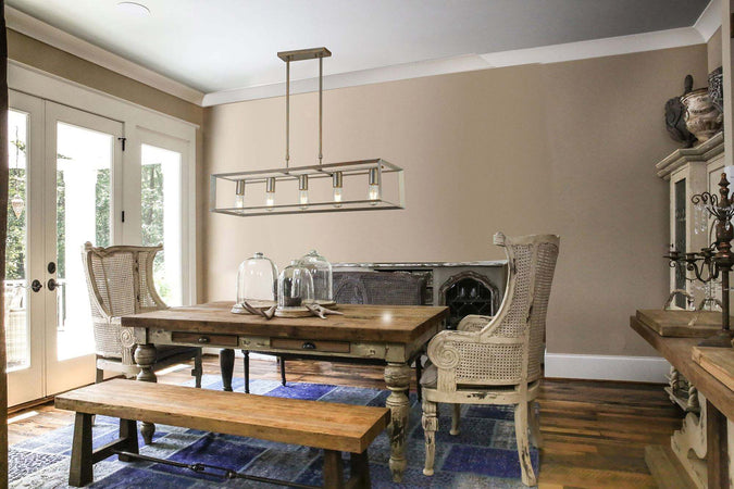Lampadario-Contemporaneo-Heaton-Acciaio-Argento-Oro-5-Luci-E27