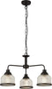 Lampadario-Contemporaneo-Highworth-Acciaio-Nero-Vetro-Trasparente-3-Luci-E27