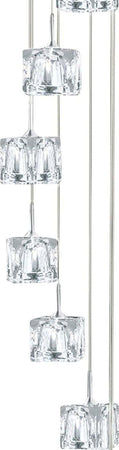 Lampadario-Contemporaneo-Ice-Cube-Acciaio-Cromo-Vetro-Trasp-Led-4875W-3000K