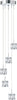 Lampadario-Contemporaneo-Ice-Cube-Acciaio-Cromo-Vetro-Trasparente-Led-5,2W-3000K