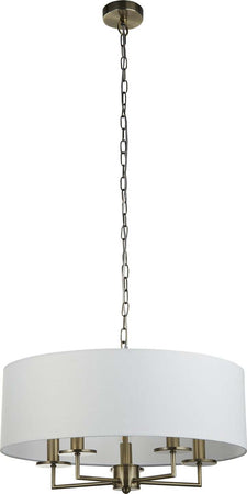 Lampadario-Contemporaneo-Knightsbridge-Acciaio-Ottone-5-Luci-E14