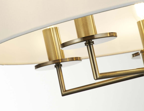 Lampadario-Contemporaneo-Knightsbridge-Acciaio-Ottone-5-Luci-E14