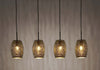 Lampadario-Contemporaneo-Laser-Acciaio-Nero-Oro-4-Luci-E27