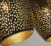 Lampadario-Contemporaneo-Laser-Acciaio-Nero-Oro-4-Luci-E27