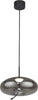 Lampadario-Contemporaneo-Lisbona-Acciaio-Cromo-Vetro-Nero-Led-6W-2700K