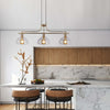 Lampadario-Contemporaneo-Margherita-Acciaio-Ottone-Vetro-3-Luci-E27