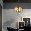 Lampadario-Contemporaneo-Marmo-Metallo-Oro-3-Luci-Diffusori-Bianchi