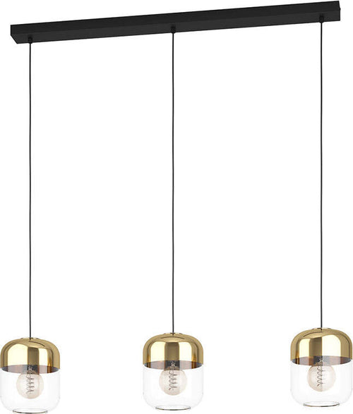 Lampadario-Contemporaneo-Maryvilla-3-Luci-Acciaio-Nero