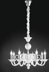 Lampadario-Contemporaneo-Metallo-Bougie-Bianco-6-Luci-E14-Piccolo