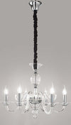 Lampadario-Contemporaneo-Metallo-Bougie-Trasparente-6-Luci-E14