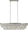 Lampadario-Contemporaneo-Michelle-Acciaio-Cromo-Vetro-5-Luci-E27