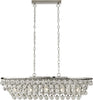 Lampadario-Contemporaneo-Michelle-Acciaio-Cromo-Vetro-5-Luci-E27