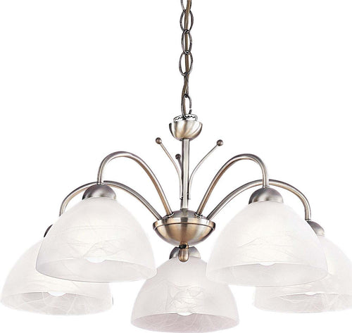 Lampadario-Contemporaneo-Milanese-Acciaio-Adjustable-Vetro-5-Luci-E14