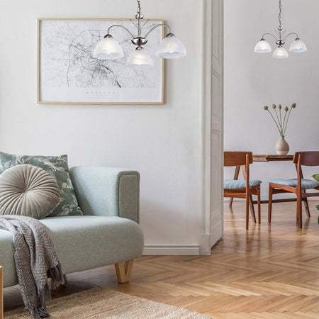 Lampadario-Contemporaneo-Milanese-Acciaio-Argento-3-Luci-E14