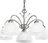 Lampadario-Contemporaneo-Milanese-Acciaio-Argento-Vetro-5-Luci-E14