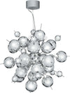 Lampadario-Contemporaneo-Molecola-Acciaio-Cromo-12-Luci-G4-1,5X12W