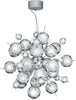 Lampadario-Contemporaneo-Molecola-Acciaio-Cromo-12-Luci-G4-1,5X12W