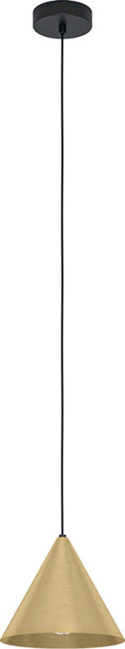 Lampadario-Contemporaneo-Narices-1-Luce-Acciaio-Nero-e-Ottone