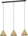 Lampadario-Contemporaneo-Narices-3-Luci-Acciaio-Nero