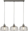 Lampadario-Contemporaneo-Odéon-Acciaio-Grigio-Trasparente-3-Luci-E27