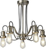 Lampadario-Contemporaneo-Olivia-Acciaio-Argento-5-Luci-E27