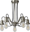 Lampadario-Contemporaneo-Olivia-Acciaio-Argento-5-Luci-E27