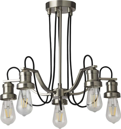 Lampadario-Contemporaneo-Olivia-Acciaio-Argento-5-Luci-E27