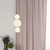 Lampadario-Contemporaneo-Palla-Neve-Acciaio-Cromo-Vetro-Bianco-Led-18,97W-3000K