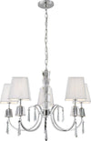 Lampadario-Contemporaneo-Portico-Acciaio-Cromo-Vetro-5-Luci-G9