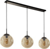Lampadario-Contemporaneo-Punch-Acciaio-Nero-Vetro-3-Luci-E27