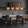 Lampadario-Contemporaneo-Punch-Acciaio-Nero-Vetro-4-Luci-E27