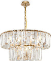 Lampadario-Contemporaneo-Puntes-Metallo-Oro-12-Luci-Diffusori-Vetro