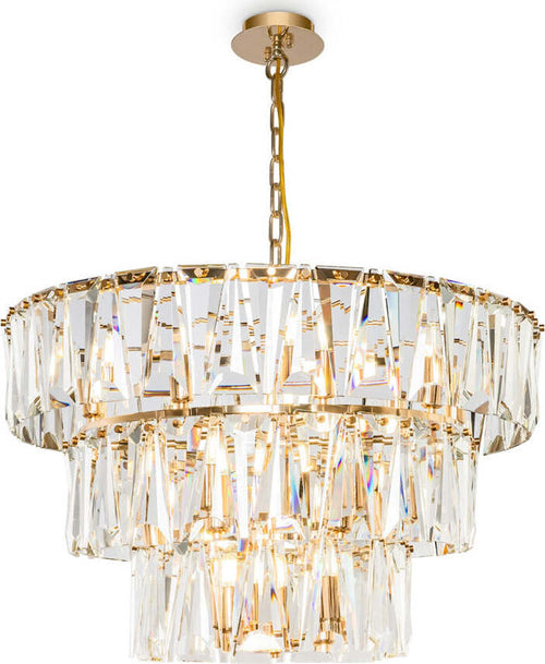 Lampadario-Contemporaneo-Puntes-Metallo-Oro-18-Luci