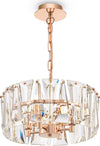 Lampadario-Contemporaneo-Puntes-Metallo-Oro-4-Luci