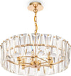 Lampadario-Contemporaneo-Puntes-Metallo-Oro-6-Luci
