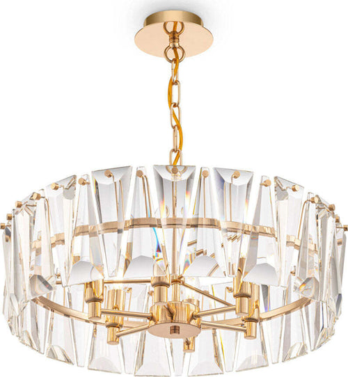 Lampadario-Contemporaneo-Puntes-Metallo-Oro-6-Luci