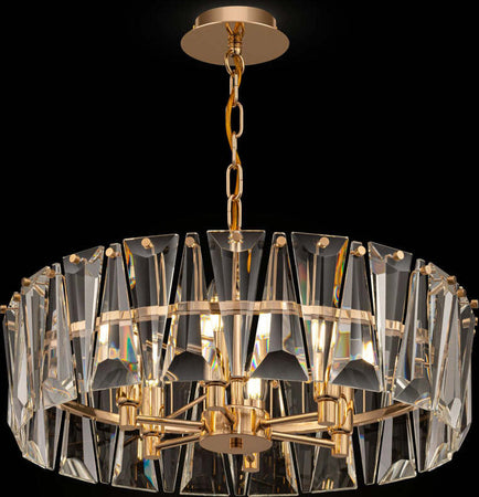 Lampadario-Contemporaneo-Puntes-Metallo-Oro-6-Luci