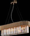 Lampadario-Contemporaneo-Ravel-Oro-8-Luci-E14